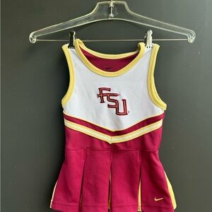 Nike Garnet, White and Gold FSU Girls Cheer Dress